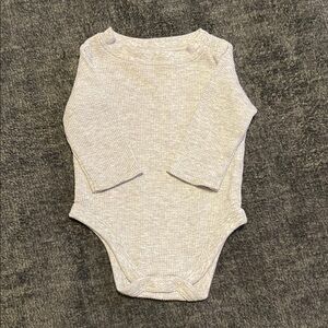 Garanimals Cream Long Sleeve Bodysuit